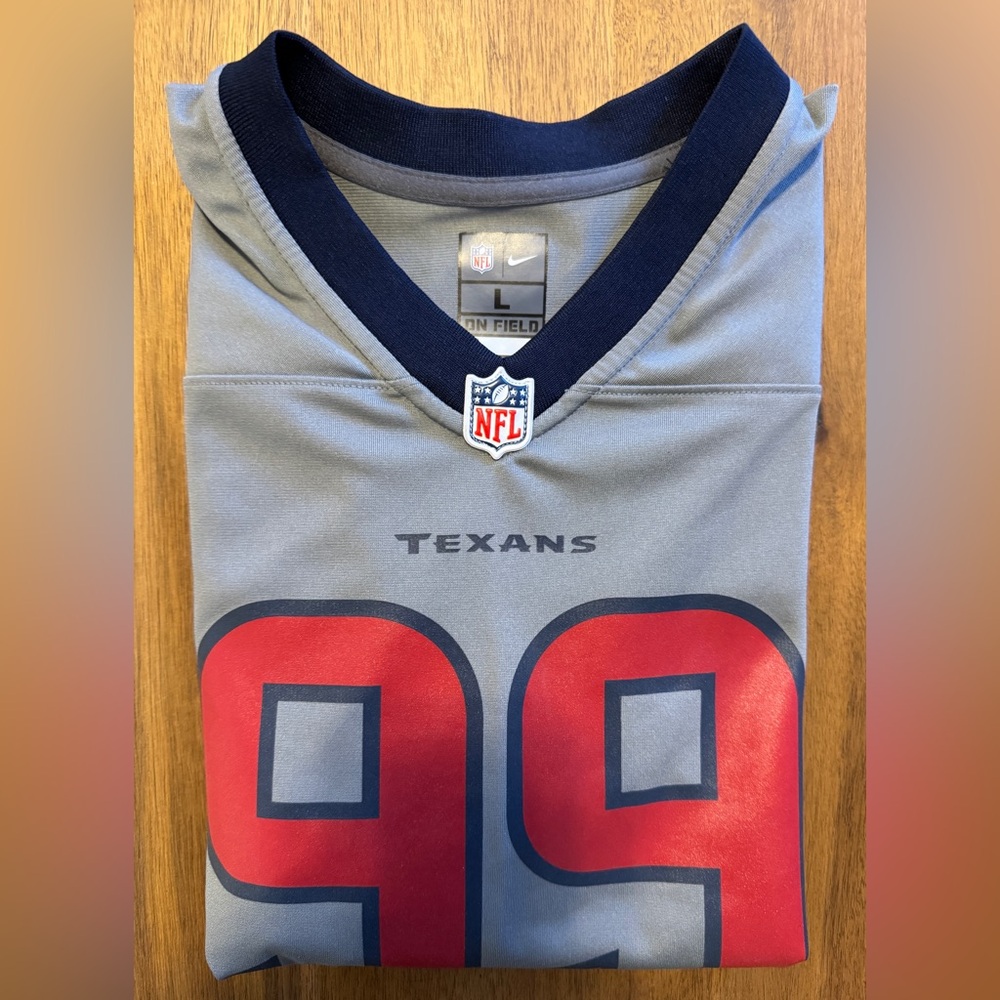 Youth Nike J.J. Watt Gray Houston Texans Inverted Game Jersey